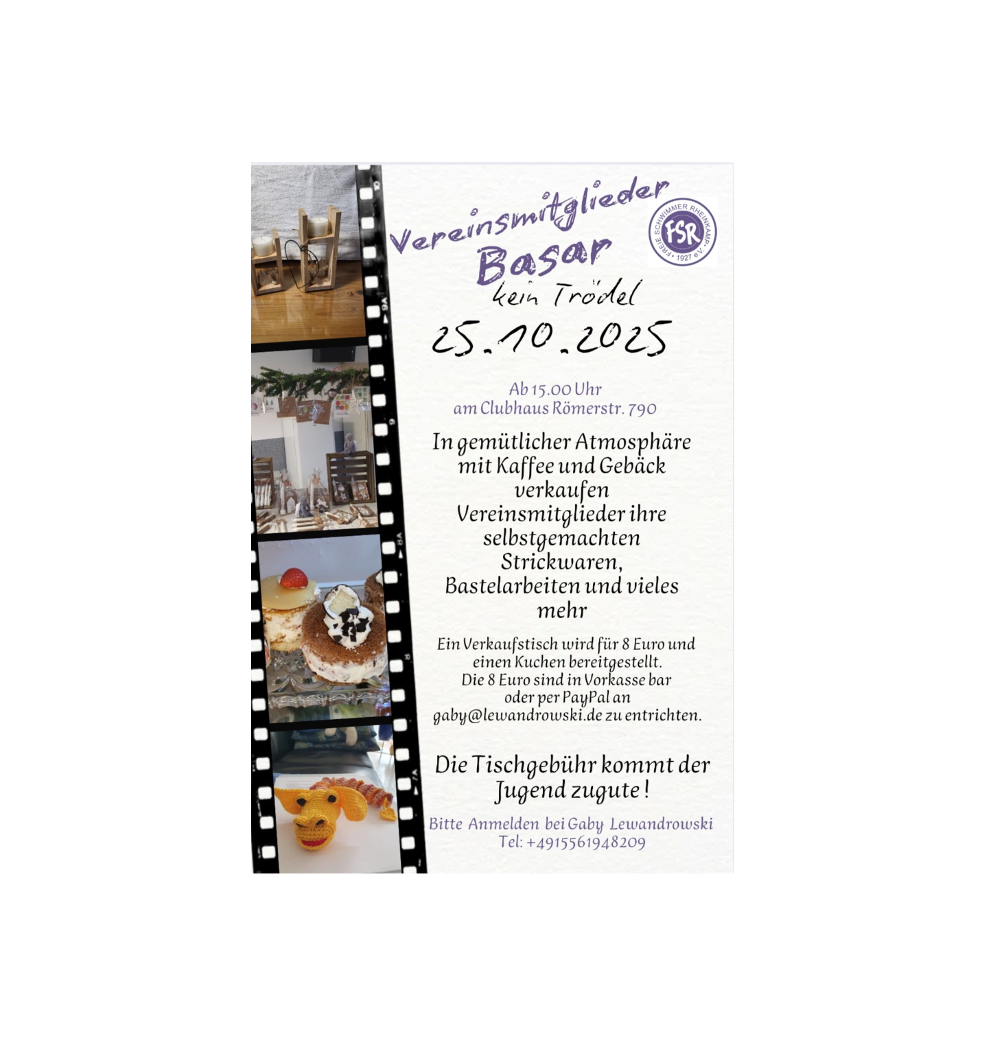 Basar Vereinsmitglieder am 25.10.25